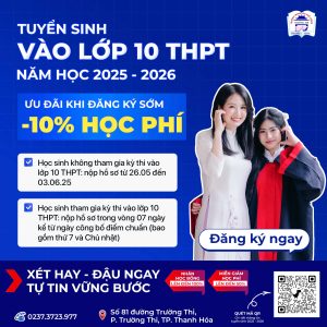 TUYỂN SINH LỚP 10 – TRƯỜNG THPT TRƯỜNG THI