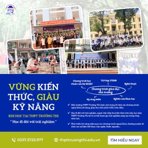 Học sinh THPT Trường Thi năng động và sáng tạo
